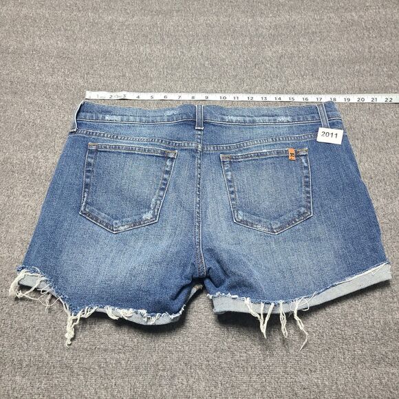 Joe's Womens Shorts W32 Cut Off Hot Mom Distressed Jeans Beach Party Denim Pants - Picture 7 of 8